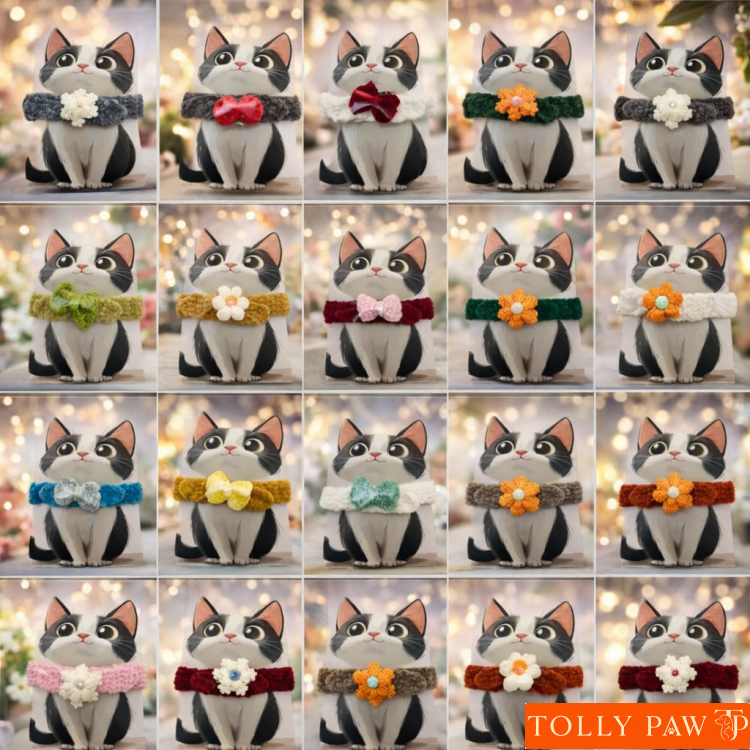 PREMİUM HANDMADE KEDİ KÖPEK AYARLANABİLİR BOYUN TASMASI