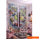 140x260 cm 2 Kanat Bebek Çocuk Odası Fon Perdesi Desenli Dekoratif Dijital Baskılı Premium Çocuk Odası Perdesi