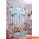 140x260 cm 2 Kanat Bebek Çocuk Odası Fon Perdesi Desenli Dekoratif Dijital Baskılı Premium Çocuk Odası Perdesi