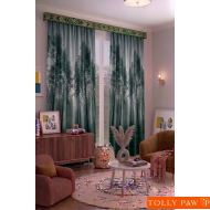 140x260 cm 2 Kanat Doğa Botanik Temalı Salon Oturma Odası Yatak Odası Fon Perdesi Desenli Dekoratif Dijital Baskılı Premium Perde