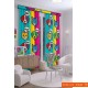 140x260 cm 2 Kanat Evcil Hayvan Temalı Salon Oturma Odası Yatak Odası Fon Perdesi Desenli Dekoratif Dijital Baskılı Premium Perde