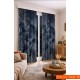 100x250 cm 1 Kanat Doğa Botanik Temalı Salon Oturma Odası Yatak Odası Fon Perdesi Desenli Dekoratif Dijital Baskılı Premium Perde