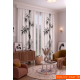 100x250 cm 1 Kanat Doğa Botanik Temalı Salon Oturma Odası Yatak Odası Fon Perdesi Desenli Dekoratif Dijital Baskılı Premium Perde