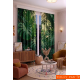 100x250 cm 1 Kanat Doğa Botanik Temalı Salon Oturma Odası Yatak Odası Fon Perdesi Desenli Dekoratif Dijital Baskılı Premium Perde