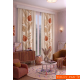 100x250 cm 1 Kanat Doğa Botanik Temalı Salon Oturma Odası Yatak Odası Fon Perdesi Desenli Dekoratif Dijital Baskılı Premium Perde