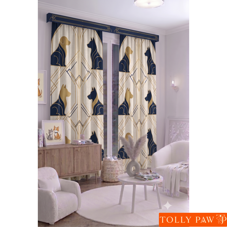 100x250 cm 1 Kanat Evcil Hayvan Temalı Salon Oturma Odası Yatak Odası Fon Perdesi Desenli Dekoratif Dijital Baskılı Premium Perde