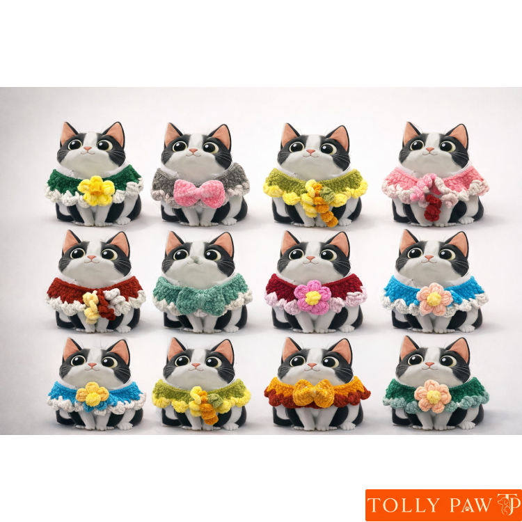 PREMİUM HANDMADE KEDİ KÖPEK AYARLANABİLİR BOYUN ATKISI